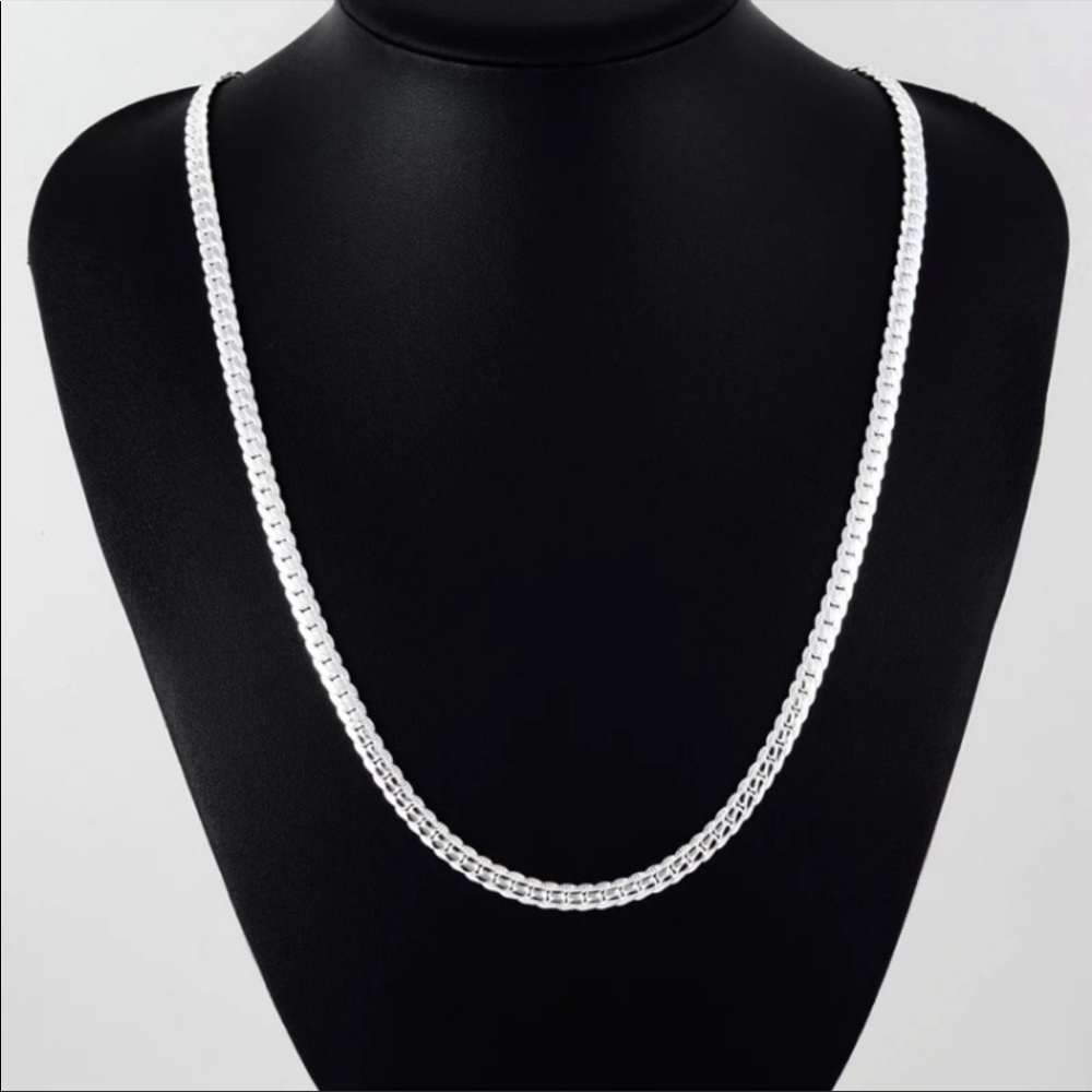 NEW S925 STERLING SILVER SNAKE NECKLACE - Picture 2 of 5